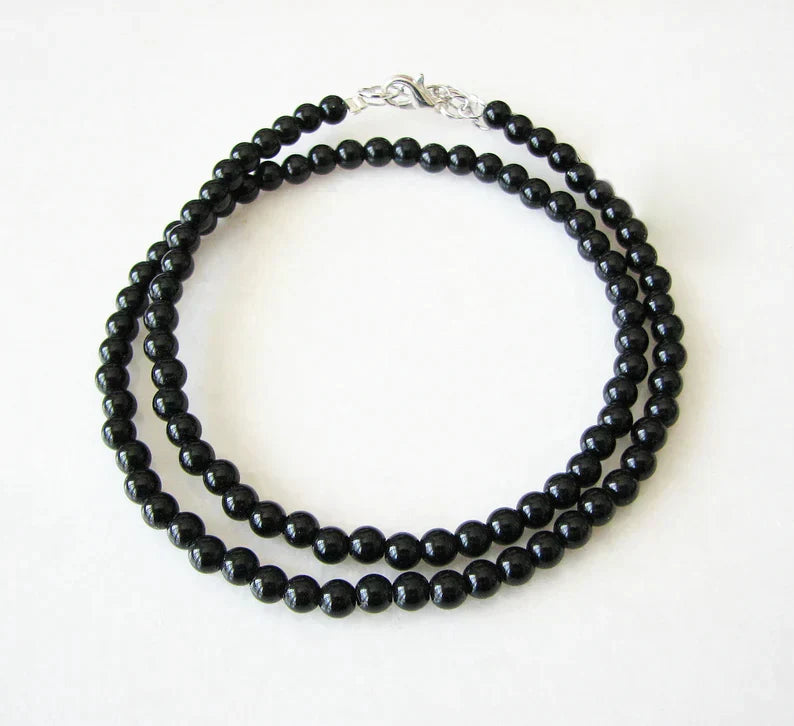 Natural Black Tourmaline Necklace - Image 2