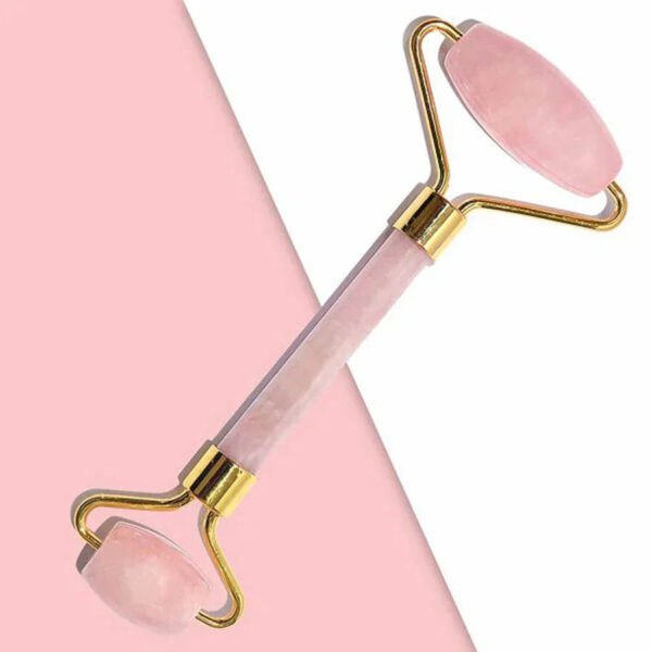 Face Rose Quartz Roller (Free Gua Sha) - Image 4