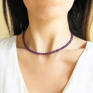 Certified Natural Amethyst Necklace