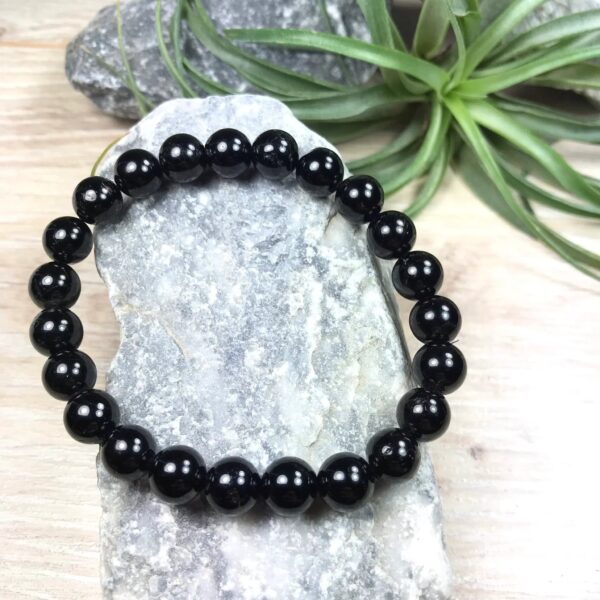 Natural Black Tourmaline Bracelet - Image 2