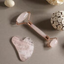 Face Rose Quartz Roller (Free Gua Sha)